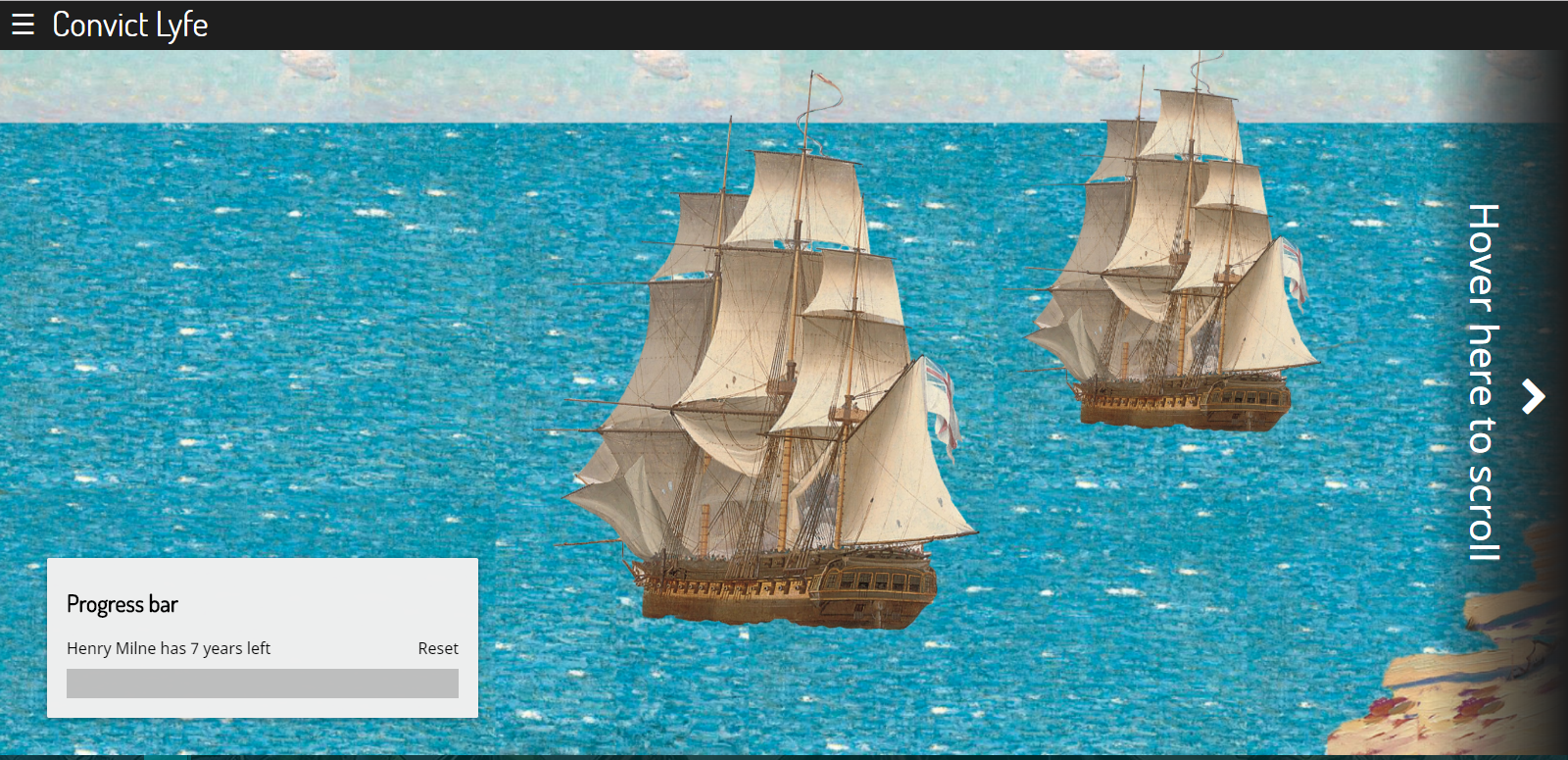 An image of two large old naval sail ships floating on the sea